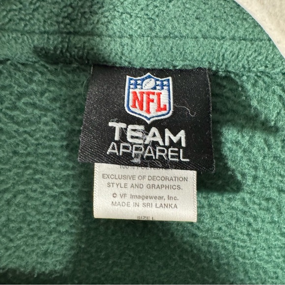 NFL Green and Gray New York Jets Full Zip Fleece Jacket - Picture 11 of 12